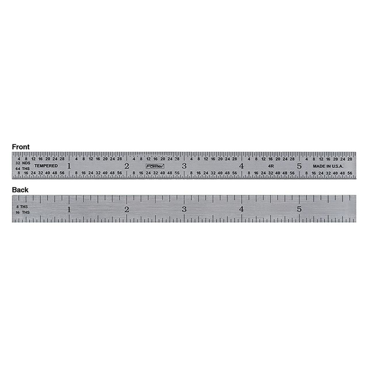Fowler 52-295-012-0 | 12" Size Steel Rule