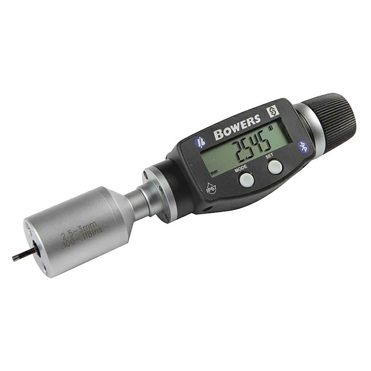 Fowler 54-367-004-BT | 0.100" - 0.120" Range 2 Point Heads Electronic Bore Gage