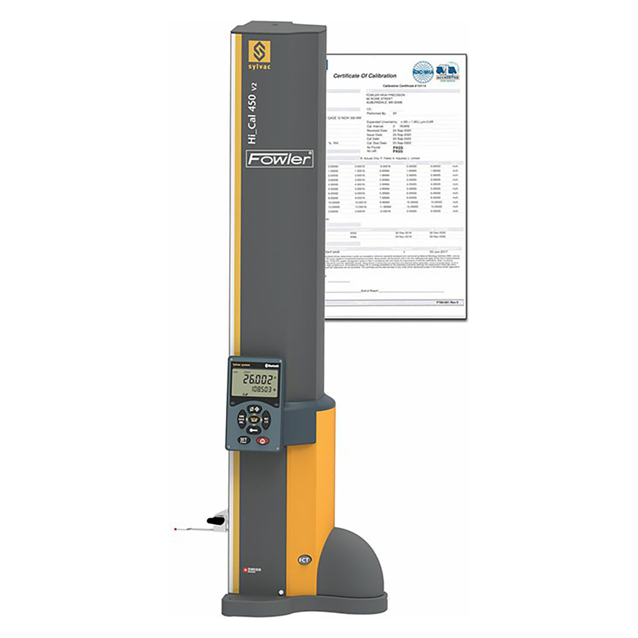 Fowler 54-931-450-BT-C | 17.5" Range x 0.001mm Resolution Electronic Height Gage