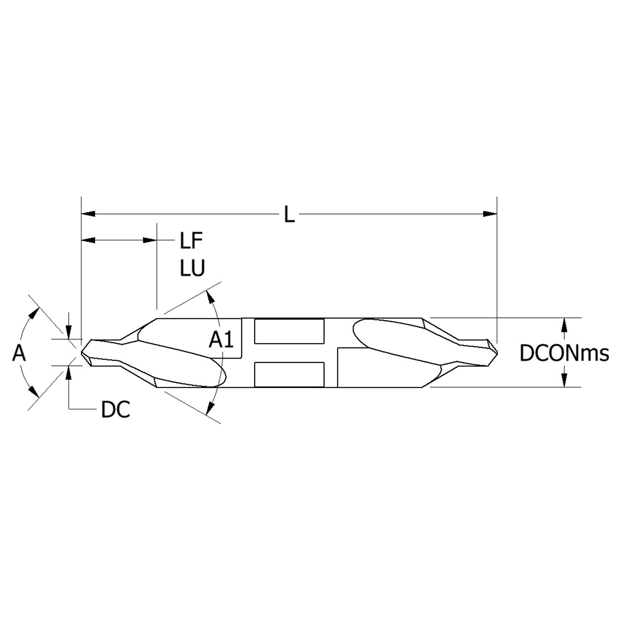 Keo 906-000-066 | 0.047" Diameter x 1.250" OAL TiN Coated HSS Combination Drill & Countersink