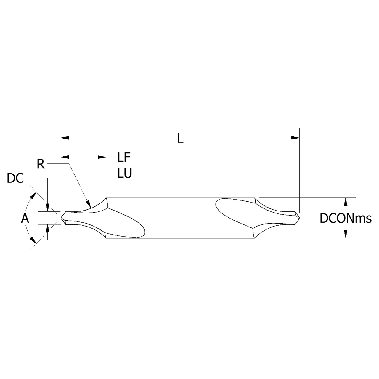 Keo 906-000-093 | 0.109" Diameter x 1.000" Shank Length x 2.000" OAL TiN Coated HSS Combination Drill & Countersink