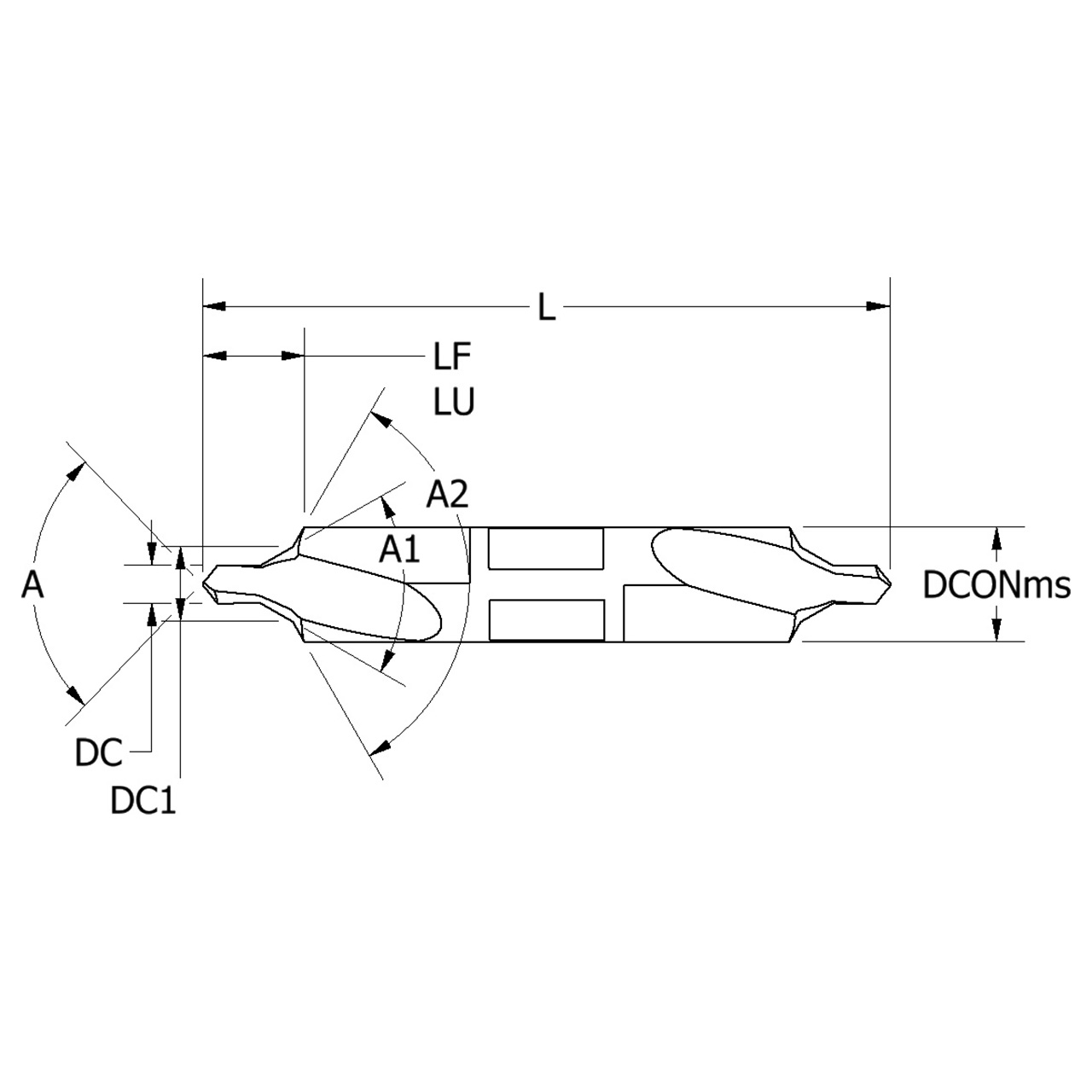 Keo 906-000-223 | 0.094" Diameter x 2.000" OAL HSS Combination Drill & Countersinks