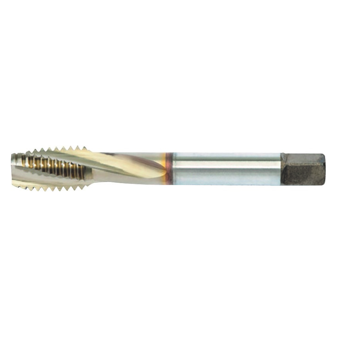 Nachi 94627 | 0.9840" Thread x 3/4"-10 Pitch x 0.5900" Shank x 4-1/4" OAL 4 Flute SG Coated HSSE Spiral Flute Tap