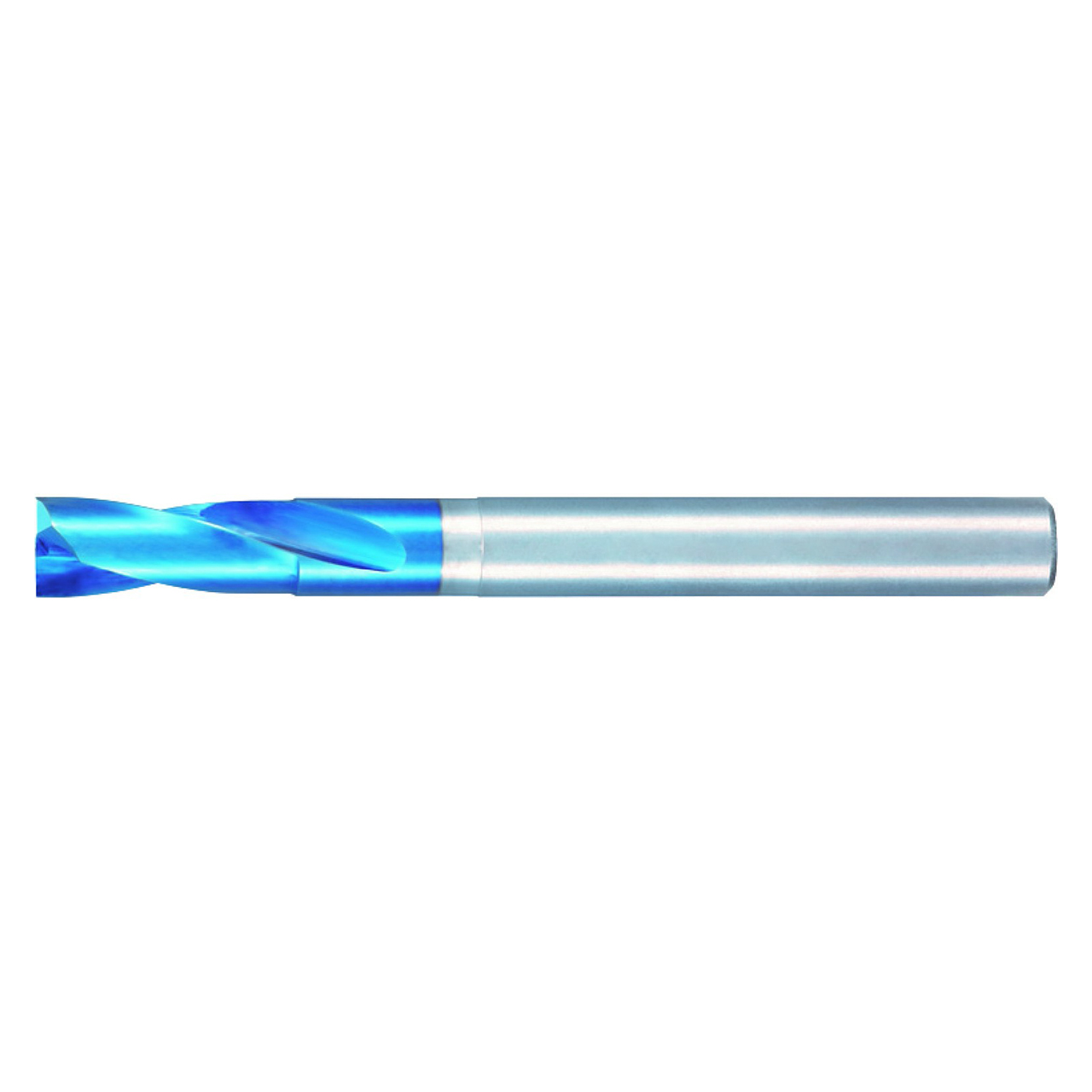 Nachi 765536 | 7.80mm Diameter x 6.00mm Shank x 70.00mm OAL 180 Degree Point Angle Aqua EX Coated Solid Carbide Flat Stub Drills