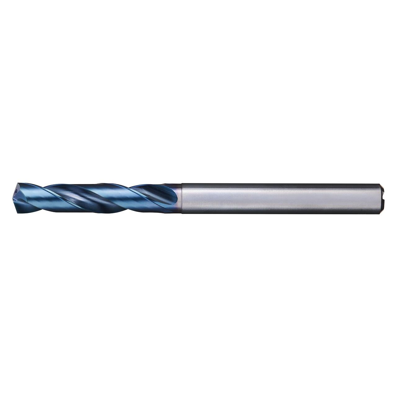 Nachi 775757 | 8.70mm Diameter x 9.00mm Shank x 100.00mm OAL 2 Flute REVO-D Coated Solid Carbide Oil Hole Drill