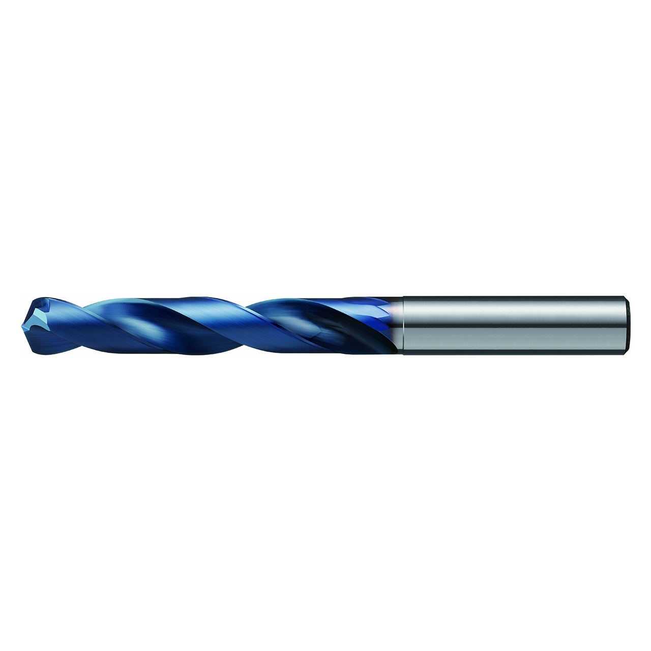 Nachi 799370 | 14.70mm Diameter x 15.00mm Shank x 154.00mm OAL 2 Flute REVO-D Coated Solid Carbide Burrless Drills
