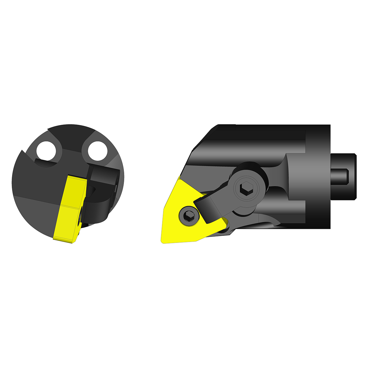 Ultra-Dex 912-000-071 | MH24 MWLNR4-CFT x 1-1/2" Diameter x 1.625" Functional Length x 0.890" Functional Width Modular Profiling Head