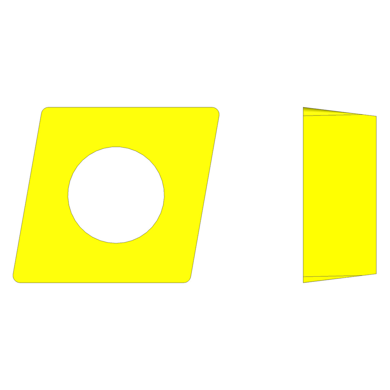 Ultra-Dex 913-000-241 | CPMT 32.52-LX6 UD51 x 0.375" Circle Diameter x 0.031" Corner Radius x 0.156" Thickness Positive Insert