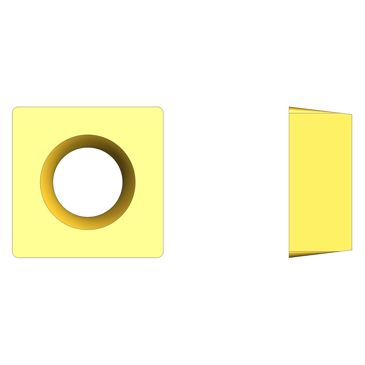 Ultra-Dex 913-000-388 | SCMT 32.52-ZX3 UD52 x 0.375" Circle Diameter x 0.031" Corner Radius x 0.156" Thickness Positive Insert