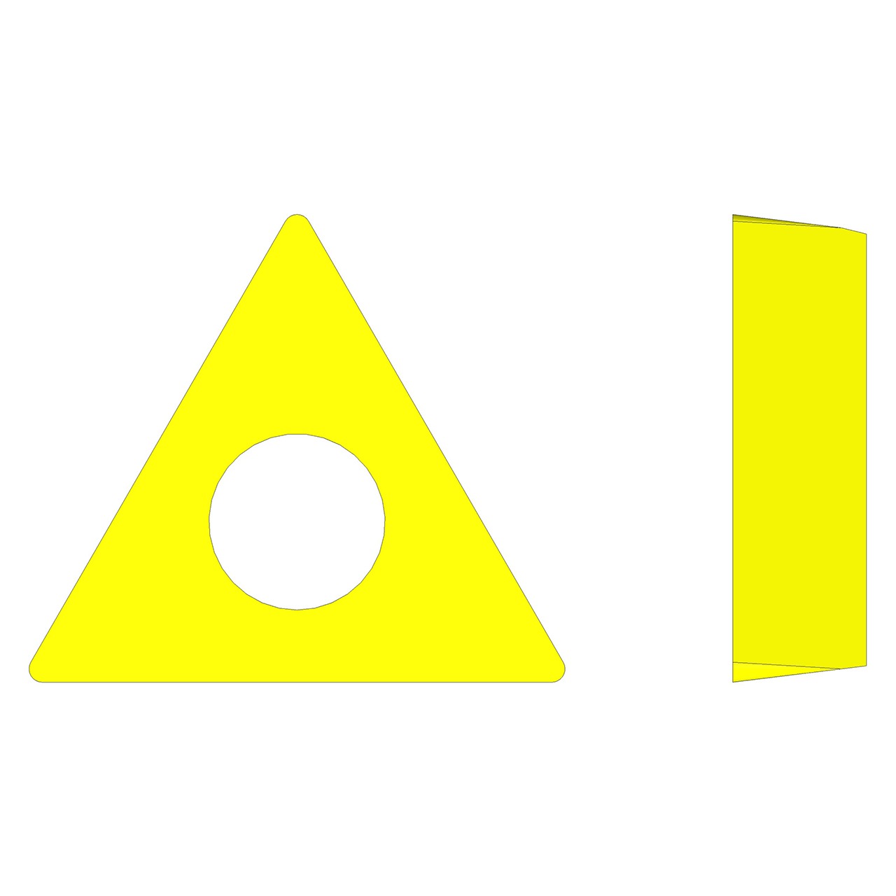 Ultra-Dex 913-000-448 | TCMT 32.51-ZX3 UD22 x 0.375" Circle Diameter x 0.015" Corner Radius x 0.156" Thickness Positive Insert