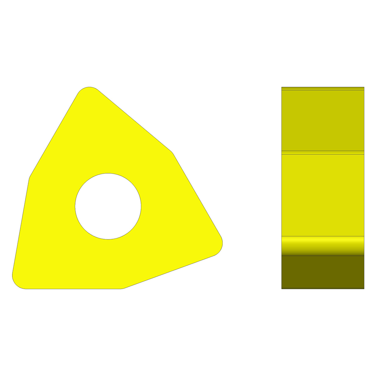 Ultra-Dex 913-000-624 | WNMG 332-ZP1 UD52 0.375" Circle Diameter x 0.031" Corner Radius x 0.187" Thickness Negative Insert