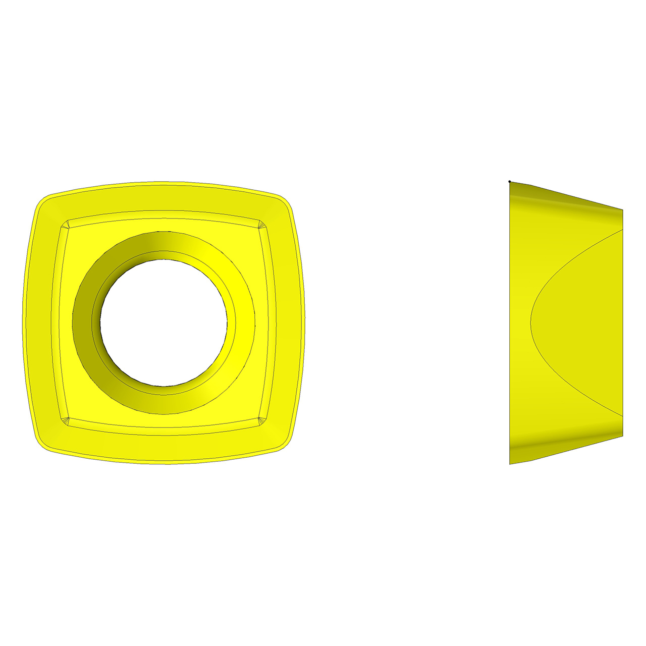 Ultra-Dex 914-000-123 | PM3 10T308-SCX HS480 x 10.00mm Circle Diameter x 0.80mm Corner Radius x 4.50mm Thickness 9 Degree Clearance Angle Milling Insert