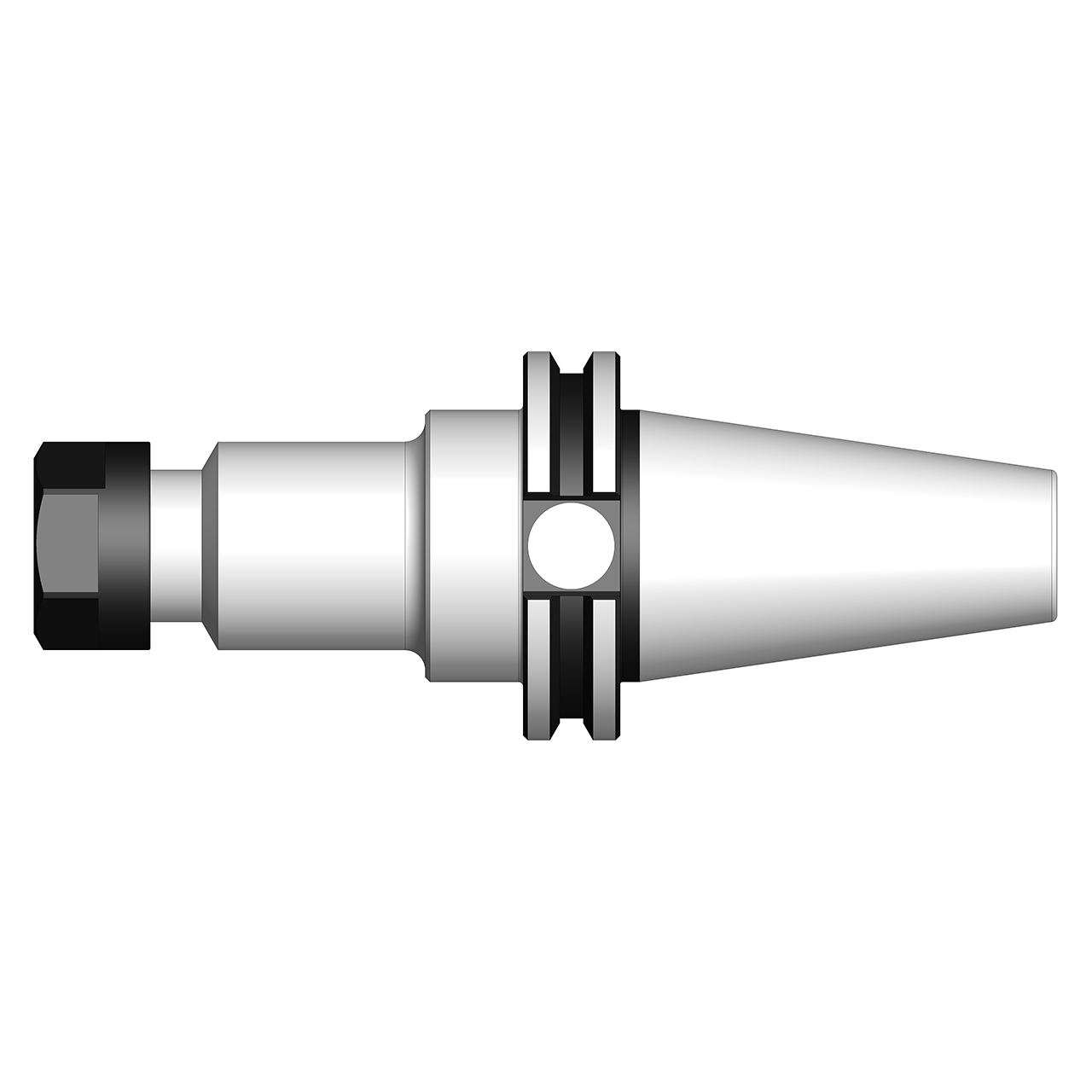 Ultra-Dex 966-000-238 | 1-8" Connection Size x 1.660" Body Diameter x 8.000" Functional Length CAT50 ER25 Collet Chuck Holder