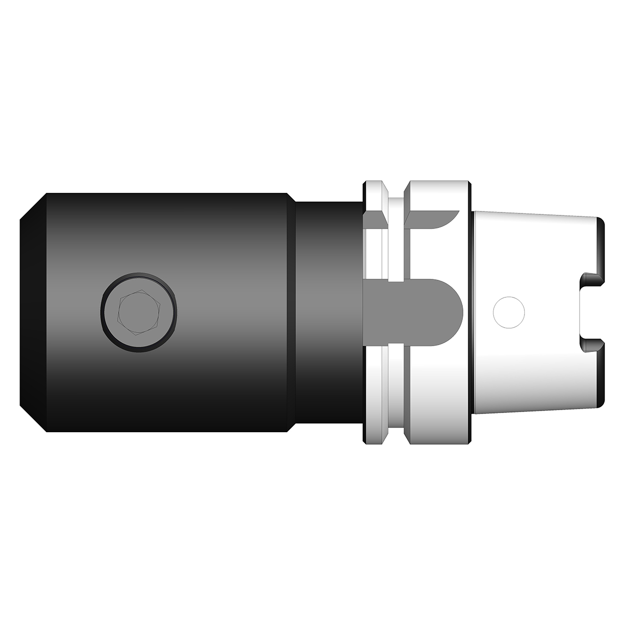 Ultra-Dex 966-000-306 | HSK100A-EM100-600-G6 2.250" Body Diameter x 4.858" Body Length HSK100A End Mill Holder