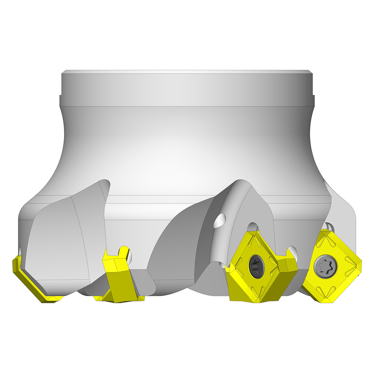 Ultra-Dex 970-000-093 | PM1-1.50-4-.500-12 x 0.500" Diameter x 1.750" Functional Length x 45 Degree 4 Cutting Edge Indexable Face Mill