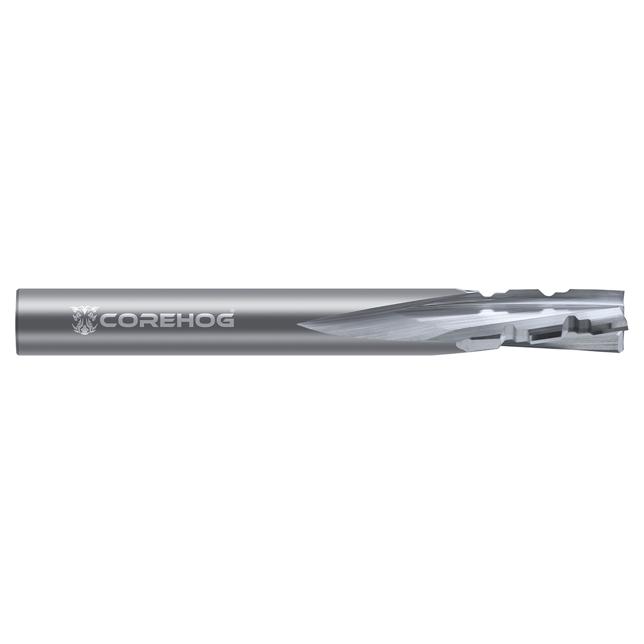 CoreHog C82267 | 0.375" (3/8) Diameter x 0.375" (3/8) Shank x 0.625" (5/8) LOC x 3.000" (3) OAL Uncoated Solid Carbide Square End Mill