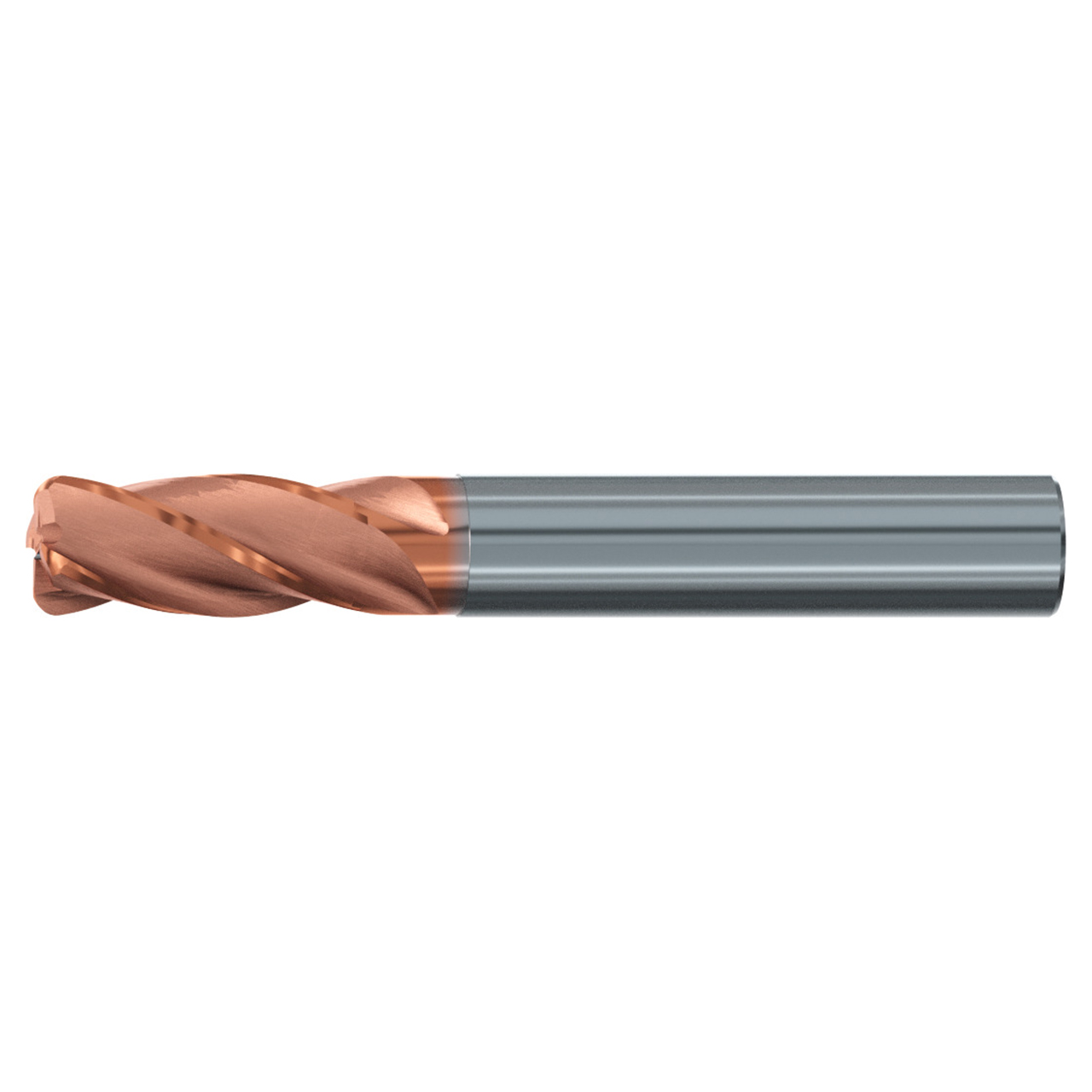 Emuge 2698A.006008 | 6.00mm Diameter x 6.00mm Shank x 57.00mm OAL 4 Flute TIALN Coated Corner Radius End Mill