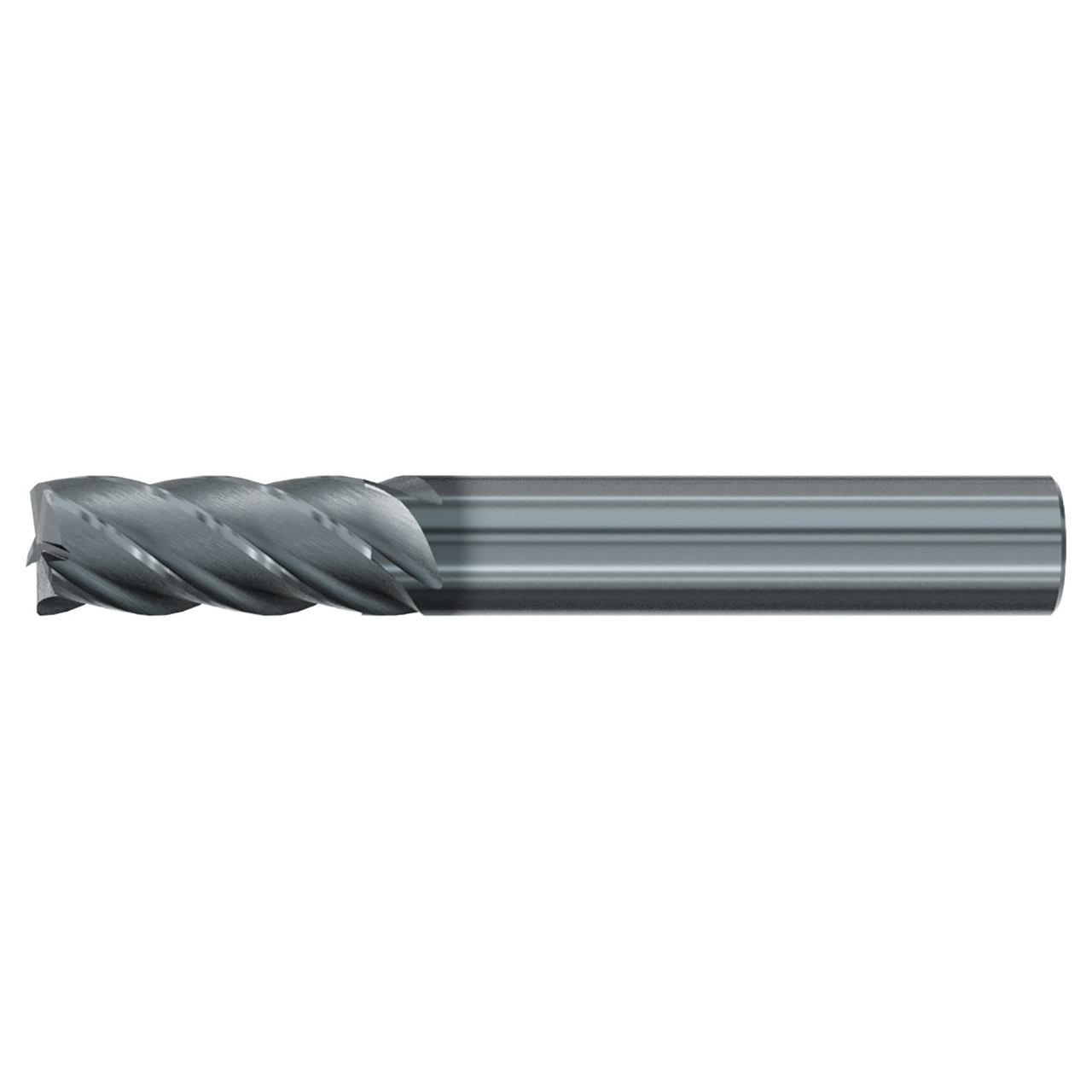 Emuge 2946L.A500 | 1/2" Diameter x 1-2" Shank x 3-1/4" OAL 5 Flute ALCR Coated Corner Radius End Mill