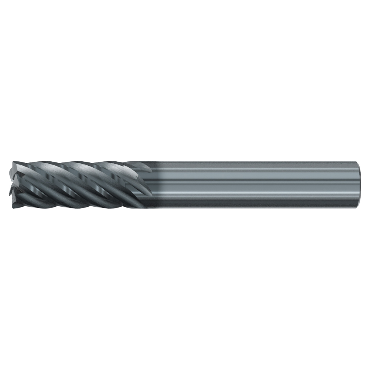 Emuge 2948L.1000 | 1" Diameter x 1" Shank x 5" OAL 6 Flute ALCR Coated Corner Radius End Mill