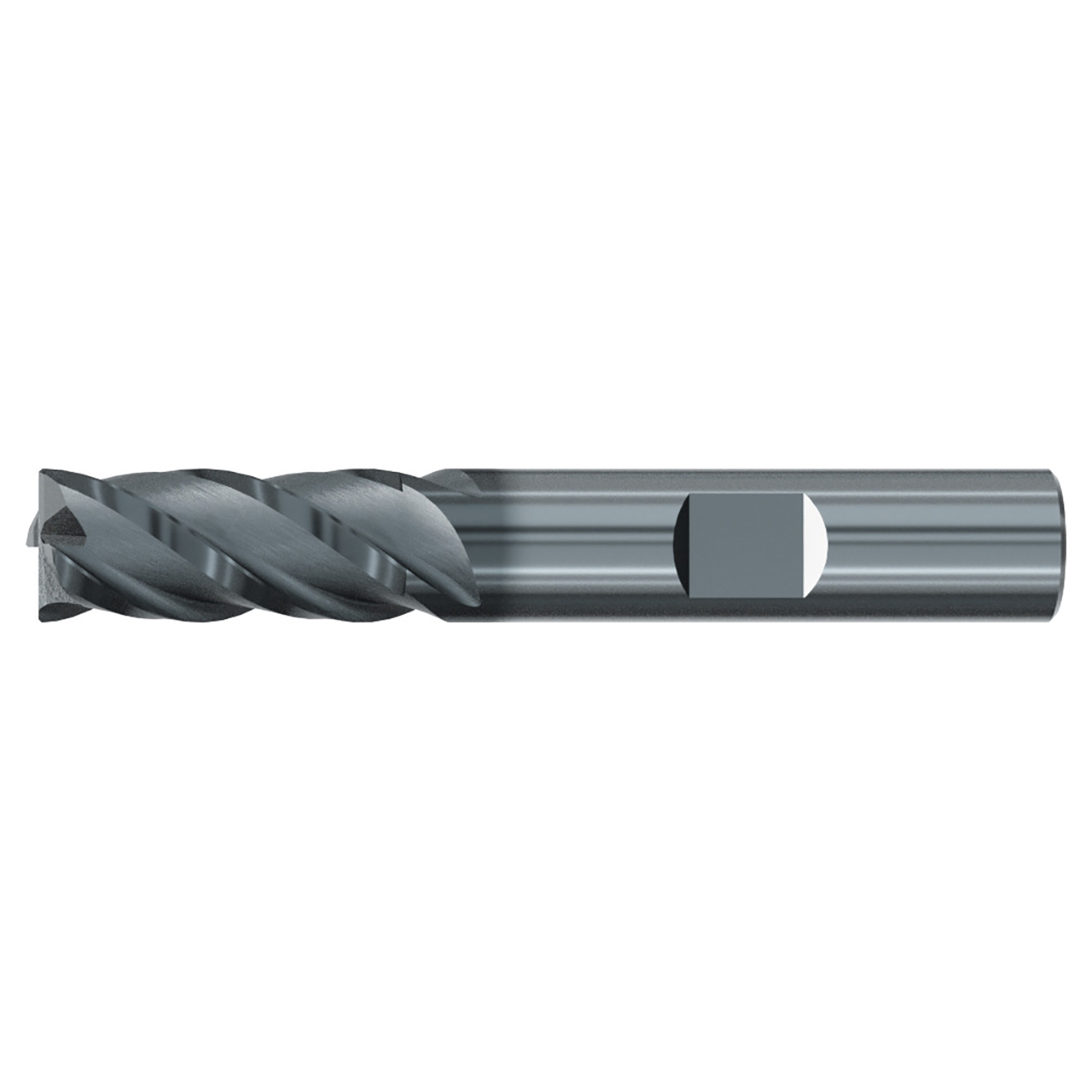 Emuge 2995L.A000 | 1" Diameter x 1" Shank x 6" OAL 4 Flute ALCR Coated Corner Radius End Mill