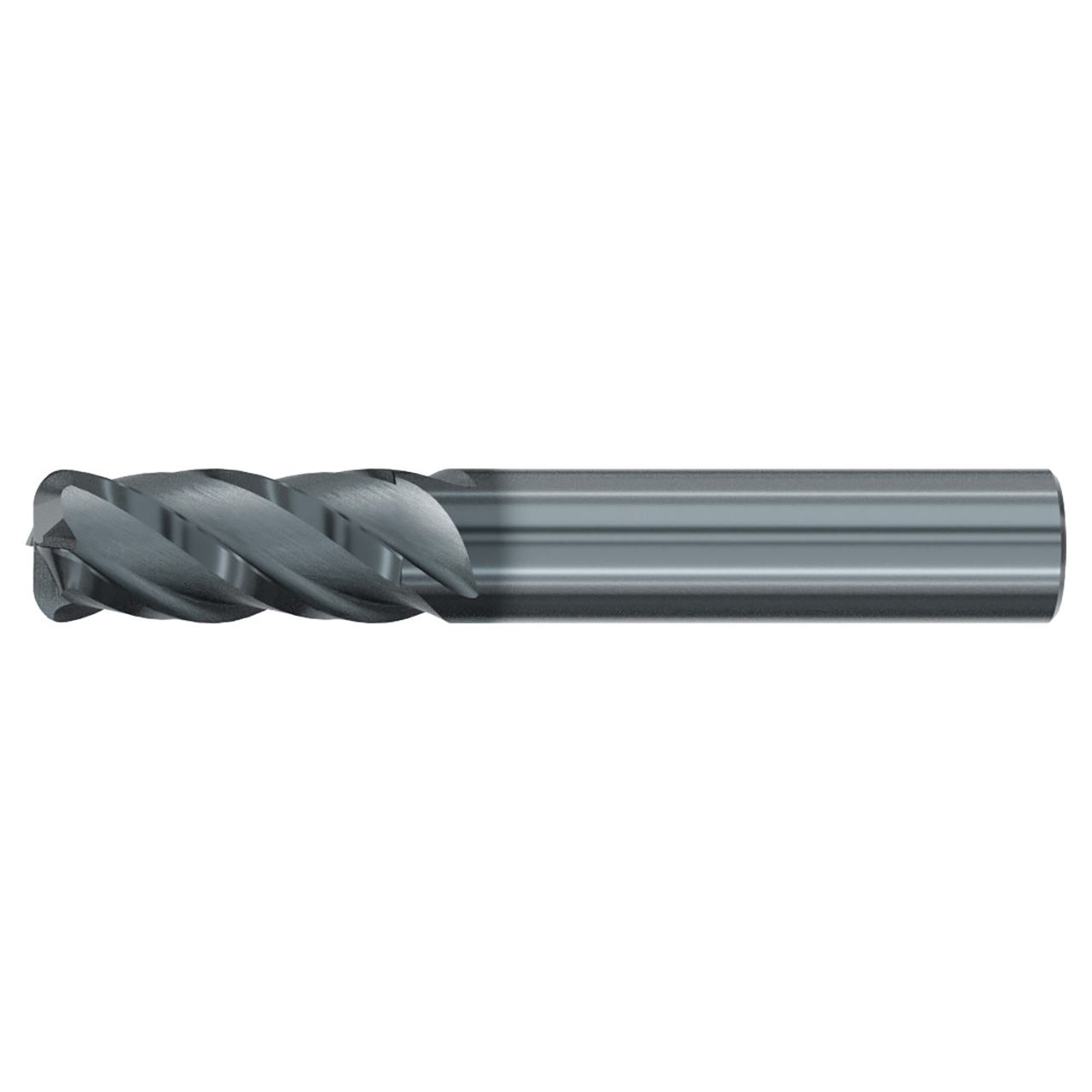 Emuge 2998L.075250 | 3/4" Diameter x 0.250" Corner Radius 4" OAL 4 Flute ALCR Coated Corner Radius End Mill