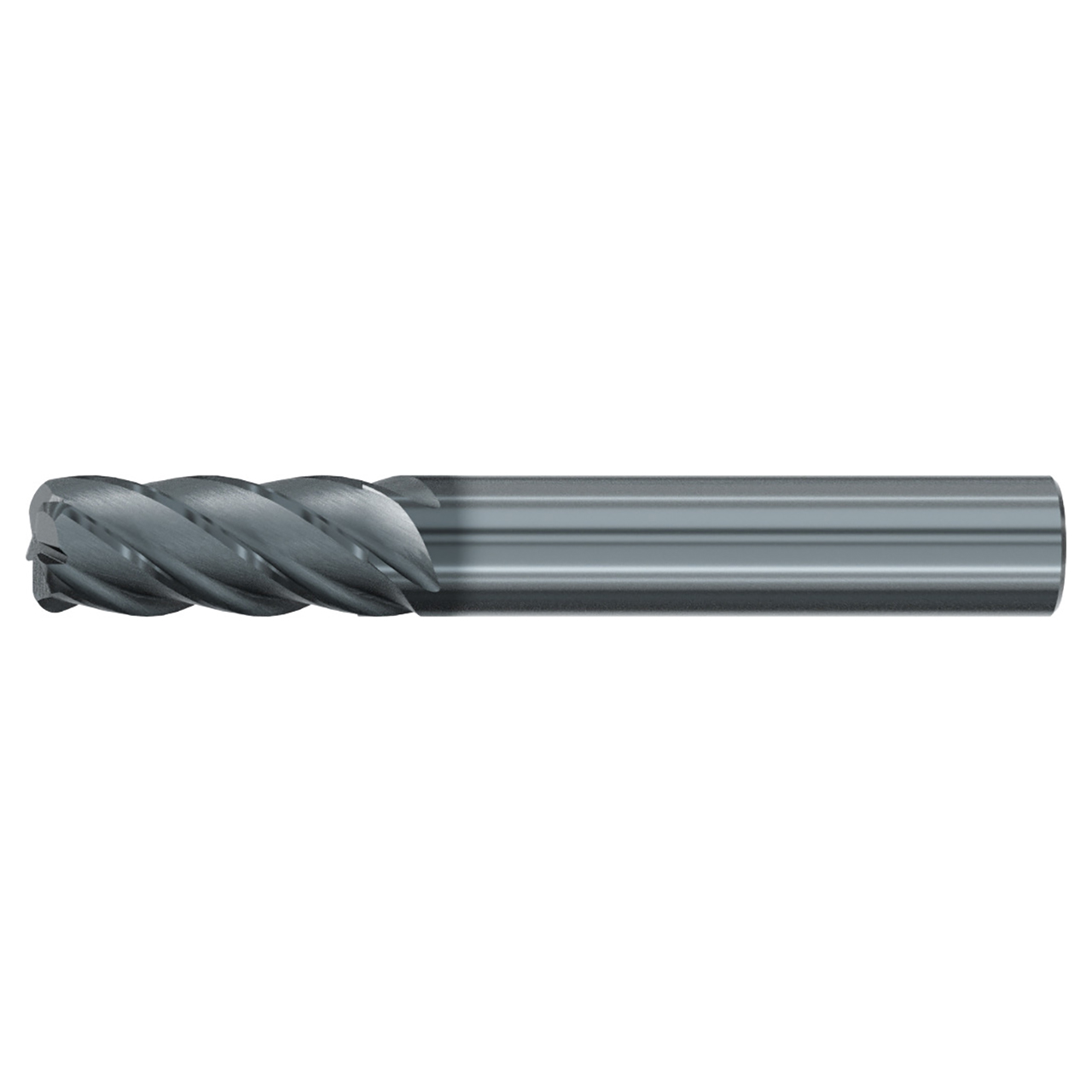 Emuge 3902L.A62030 | 5/8" Diameter x 5-8" Shank x 4" OAL 5 Flute ALCR Coated Corner Radius End Mill