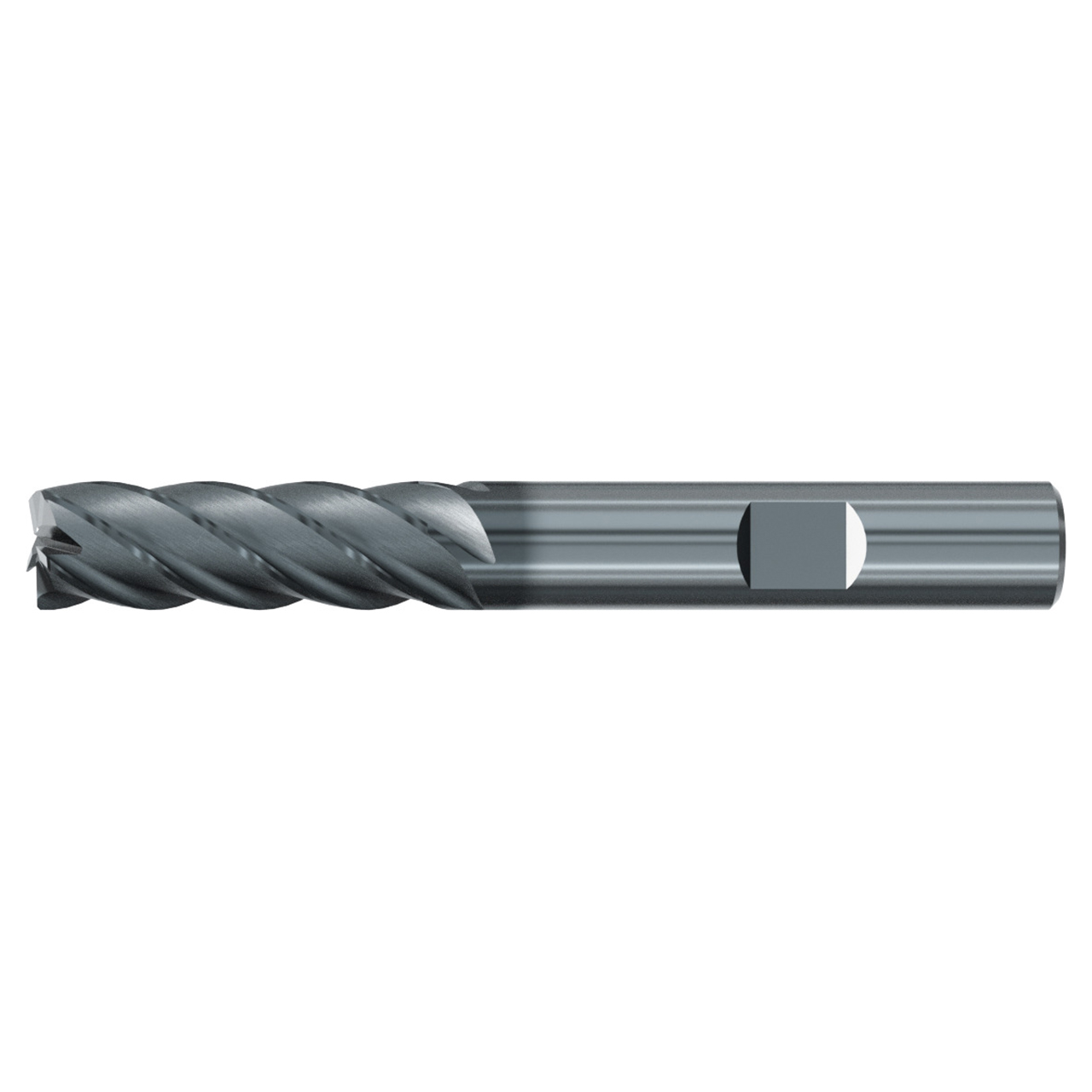Emuge 3923L.0625 | 5/8" Diameter x 5-8" Shank x 4-3/4" OAL 5 Flute ALCR Coated Corner Radius End Mill