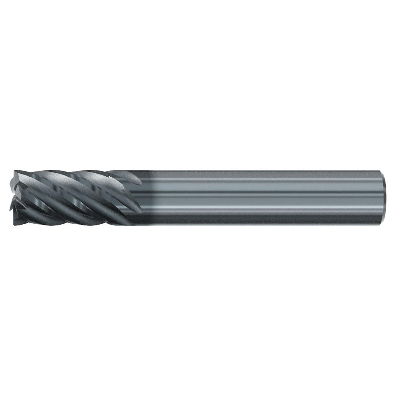 Emuge 3924L.0375 | 3/8" Diameter x 3-8" Shank x 2-1/2" OAL 6 Flute ALCR Coated Corner Radius End Mill