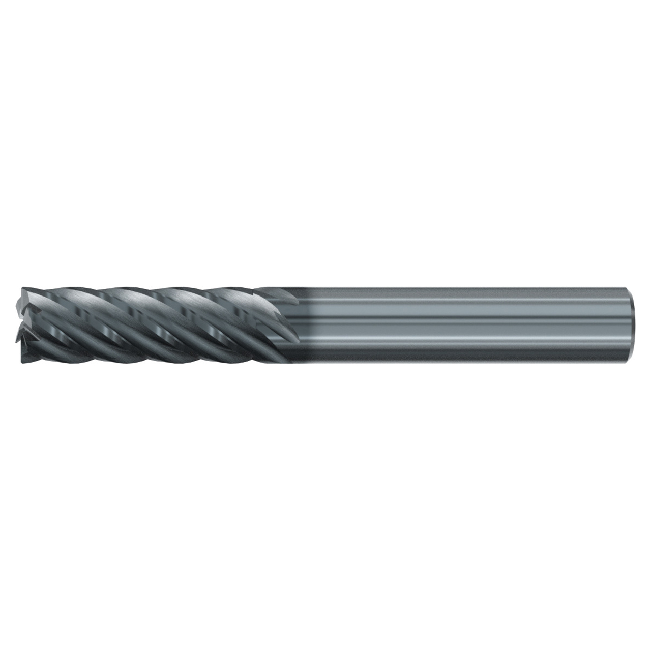 Emuge 3926L.0500 | 1/2" Diameter x 1-2" Shank x 4-1/2" OAL 6 Flute ALCR Coated Corner Radius End Mill