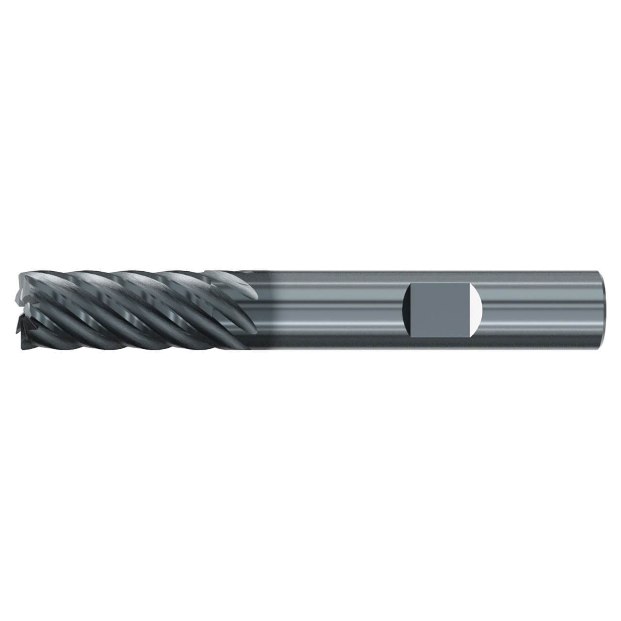 Emuge 3931L.0750 | 3/4" Diameter x 3-4" Shank x 4" OAL 7 Flute ALCR Coated Corner Radius End Mill