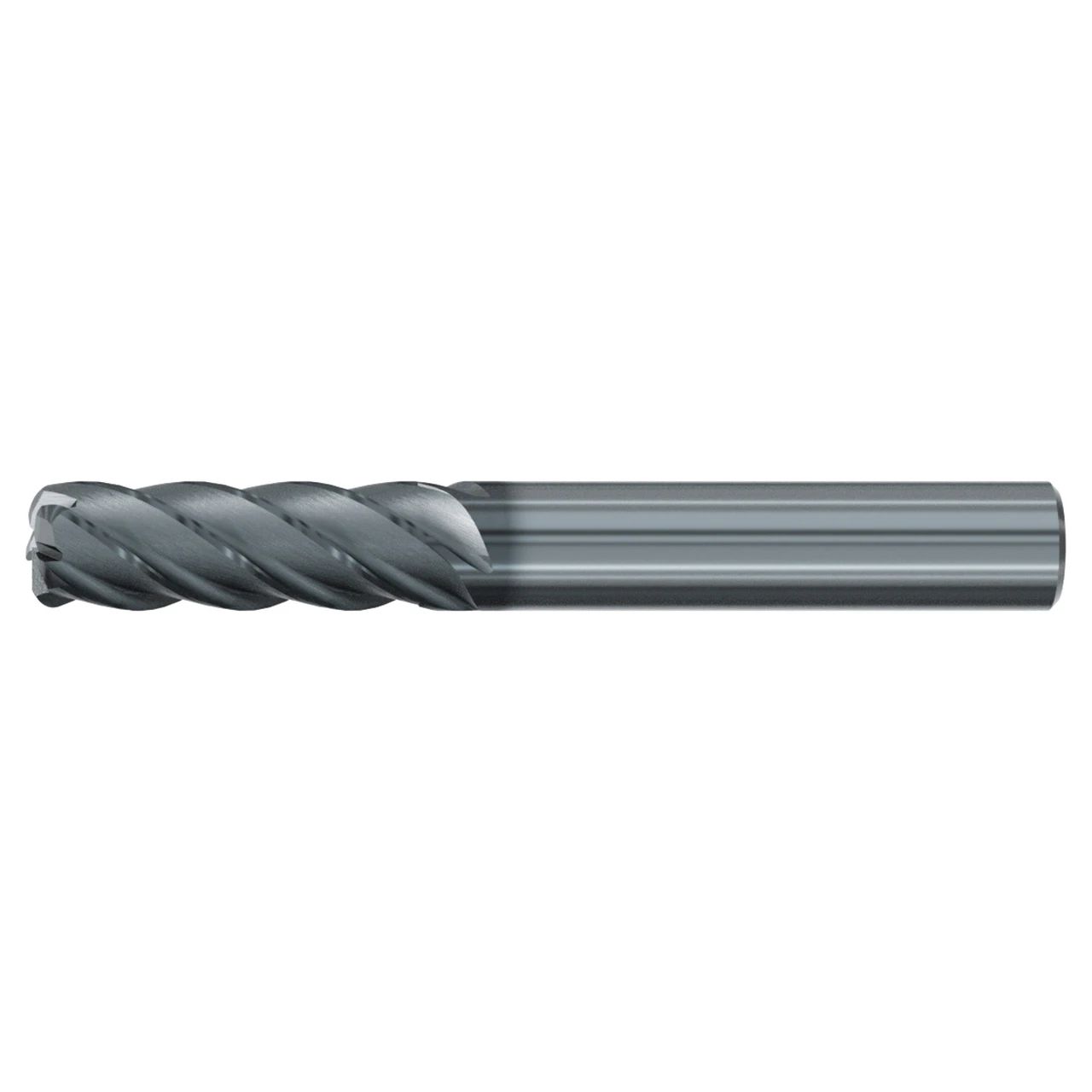Emuge 3933L.037030 | 3/8" Diameter x 3-8" Shank x 3" OAL 5 Flute ALCR Coated Corner Radius End Mill