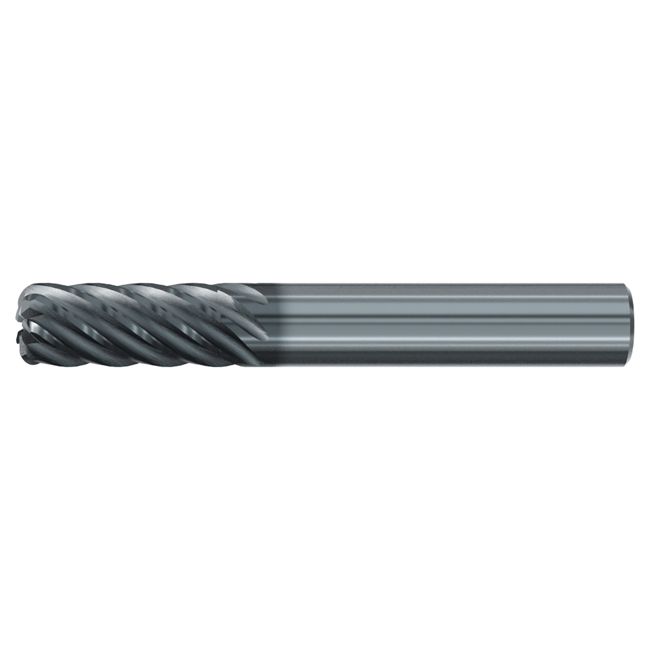 Emuge 3937L.037060 | 3/8" Diameter x 3-8" Shank x 2-3/4" OAL 7 Flute ALCR Coated Corner Radius End Mill