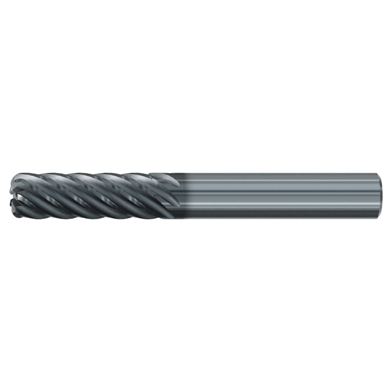 Emuge 3939L.037090 | 3/8" Diameter x 3-8" Shank x 3" OAL 7 Flute ALCR Coated Corner Radius End Mill
