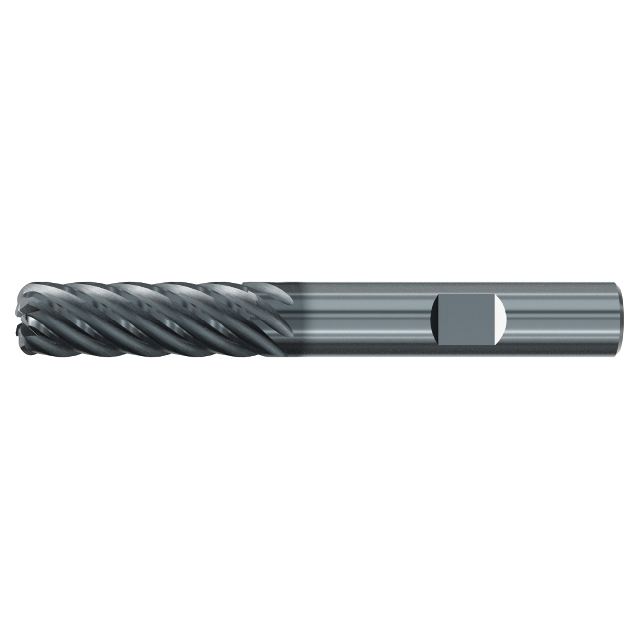 Emuge 3940L.062090 | 5/8" Diameter x 5-8" Shank x 4-3/4" OAL 7 Flute ALCR Coated Corner Radius End Mill