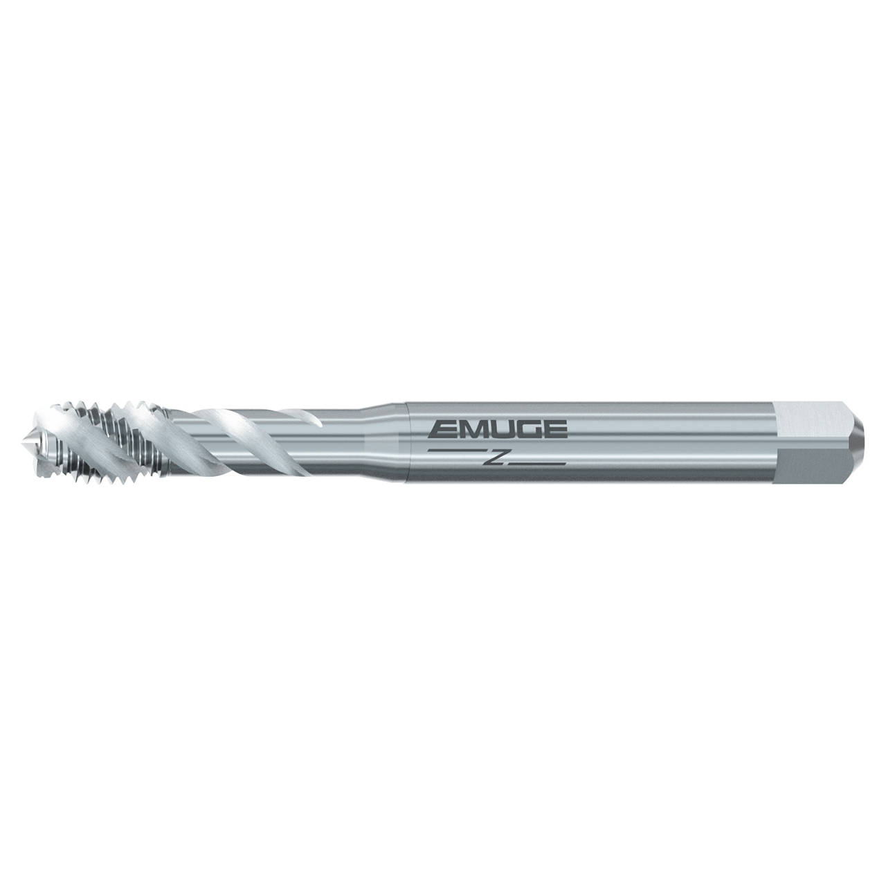 Emuge BU503560.5040 | #8-36 Thread Size x 2.480" OAL 3 Flute Bright Coated Spiral Flute Tap