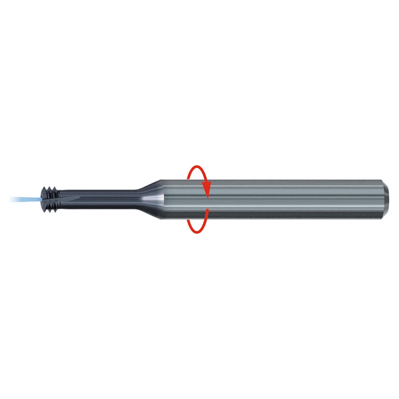 Emuge GF26A729.5044 | 24 Thread Per Size x 2.283" OAL 5 Flute TIALN-T14 Coated Thread Mill