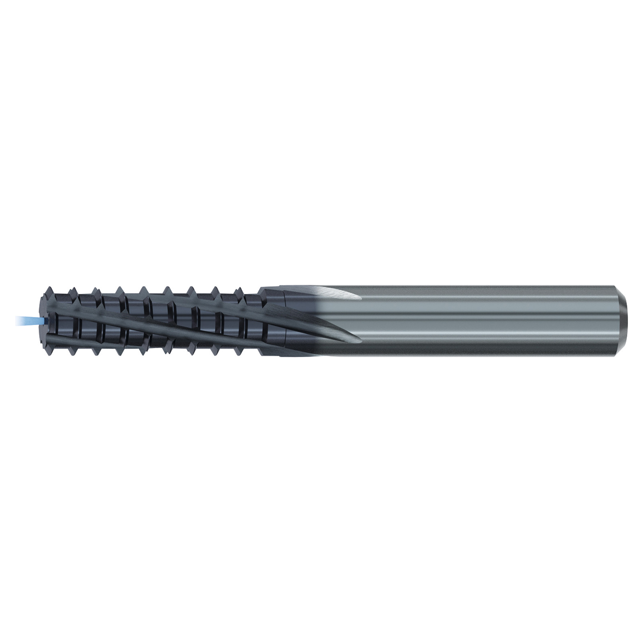 Emuge GFB4573C.5010 | 18 Thread Per Inch x 6.30mm Diameter x 68.00mm OAL 15 Degree Helix Angle 4 Flute TIALN-86 Coated Thread Mill