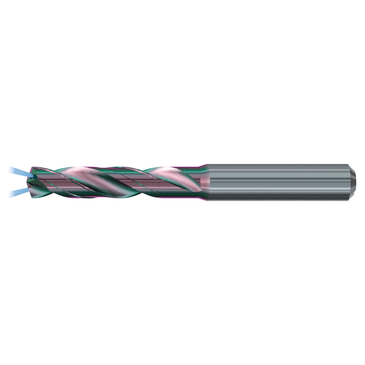 Emuge TA201544.0660 | 6.60mm Drill Size x 8.00mm Shank x 34.00mm Flute Length x 79.00mm OAL x 140 Degree Point Angle 2 Flute ALTIN-112 Coated Carbide Screw Machine Length Drill Bit