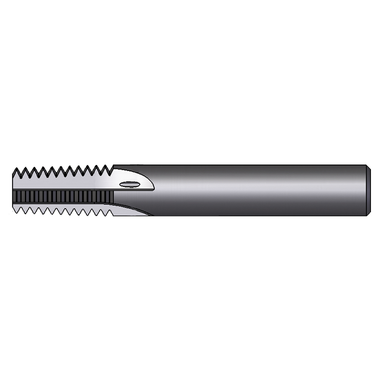 Scientific Cutting Tools 101163 | 0.430" Cutting Diameter x 0.500" Shank x 1.105" LOC x 3.500" OAL 4 Flute Uncoated Solid Carbide Straight Flute Thread Mill