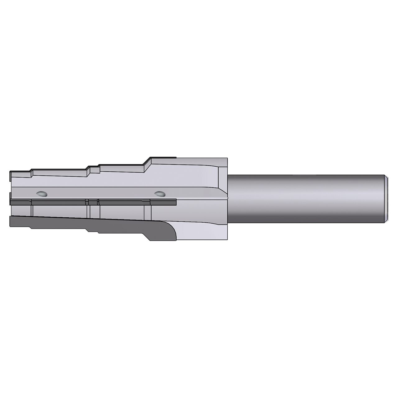 Scientific Cutting Tools T-16A-FINISH-X8 | M36X2.0-6H Thread x 1.000" Shank x 6.000" OAL 4 Flute Uncoated Carbide Tipped Cavity Tool