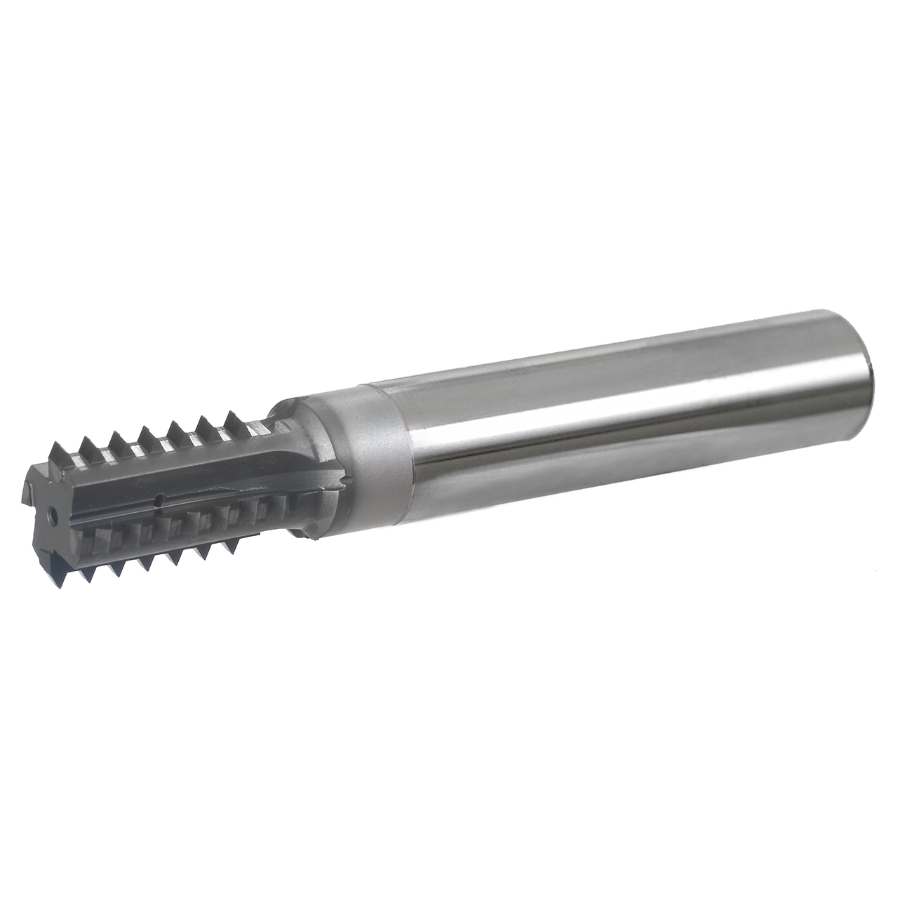Scientific Cutting Tools TMC740-14A | 1-14" Thread Pitch 0.740" Cutting Diameter x 0.750" Shank x 1.135" LOC x 6.000" OAL 4 Flute AlTiN Carbide Tipped Straight Flute Thread Mill