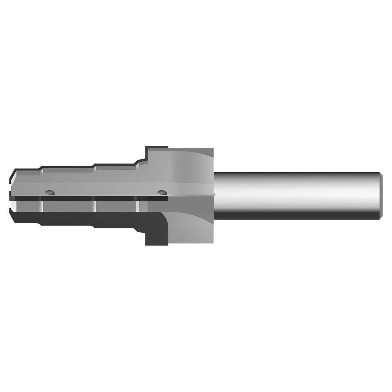 Scientific Cutting Tools C-10-3-ROUGH-X6 | 0.750" Shank x 5.000" OAL 3 Flute Uncoated Carbide Tipped Cavity Tool