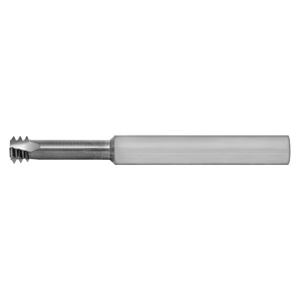 Scientific Cutting Tools TMLR12-1.25MM | M12-1.25 Thread x 0.295" Neck Diameter x 0.370" Diameter x 0.375" Shank x 3.500" OAL 3 Flute UNCOATED Solid Carbide Helical Flute Thread Mill