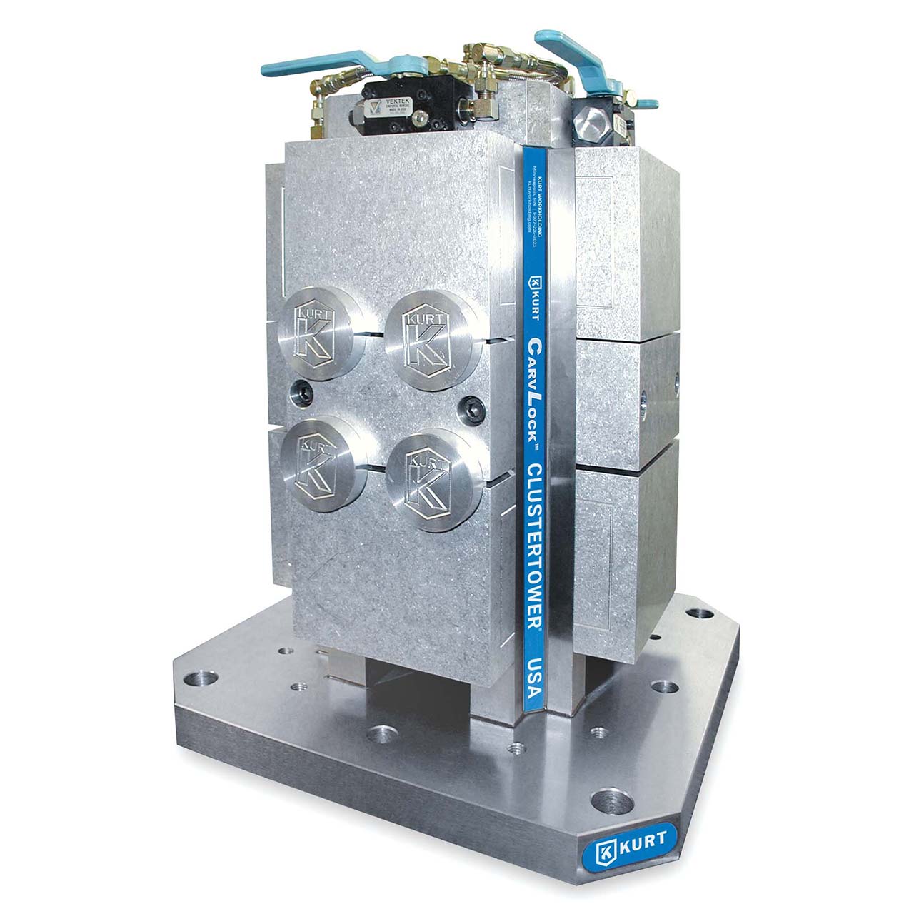 Kurt CTHDHM646C | 630.00mm Base x 6" Jaw Opening Hydraulic Tower w/ Cast Jaws