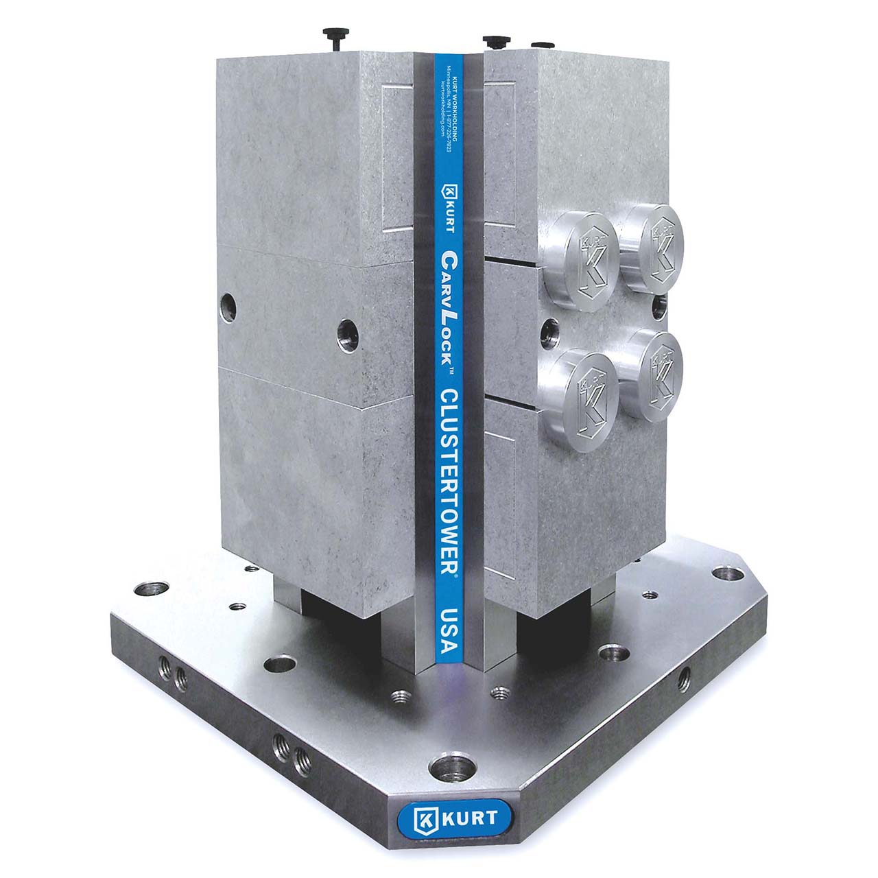 Kurt CTHDM646AL | 630.00mm Base x 6" Height Tower w/ Aluminum Jaws