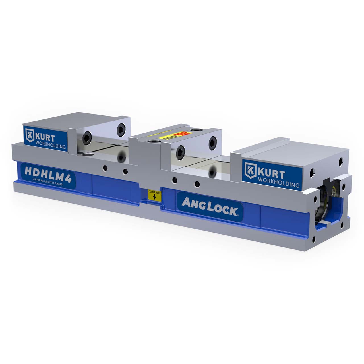 Kurt HDHLM4J | 4" Jaw Width Hydraulic Vise Base w/ Hard Jaw Kit
