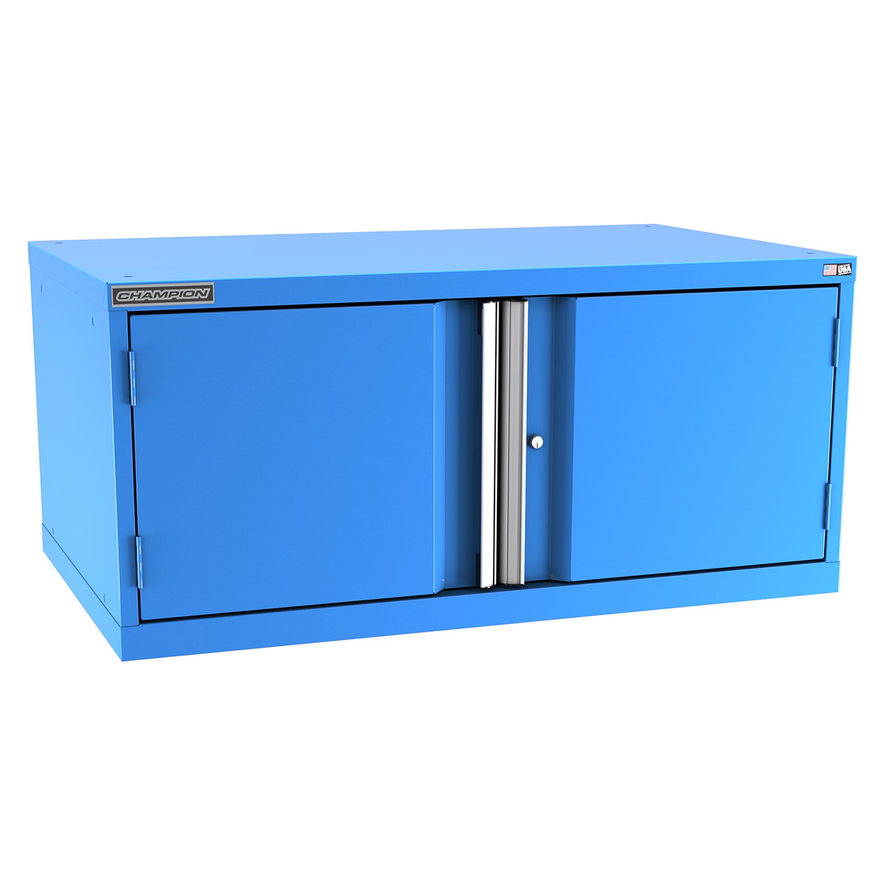 Champion Tool Storage EWS900-2FDIL-BB | 47" Width x 21-5/8" Height x 22-1/2" Depth 2 Doors Powder Coated Steel Modular Door Cabinet - Bright Blue