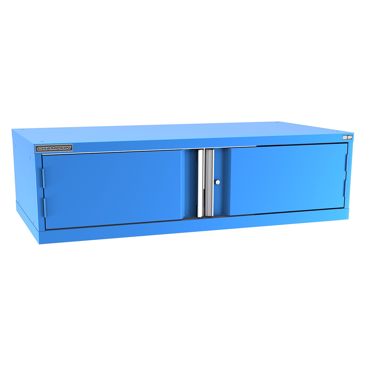 Champion Tool Storage DWS600-2FDIL-BB | 56-1/2" Width x 15-3/4" Height x 22-1/2" Depth 2 Doors Powder Coated Steel Modular Door Cabinet - Bright Blue