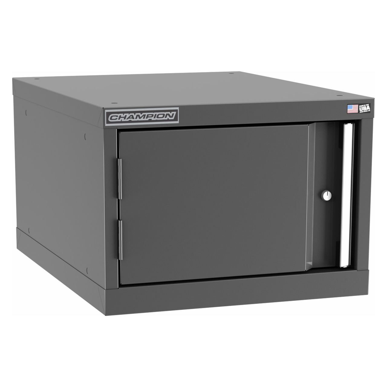 Champion Tool Storage NWS600-FDIL-DG | 22-3/16" Width x 15-3/4" Height x 22-1/2" Depth 1 Door Powder Coated Steel Modular Door Cabinet - Dark Gray