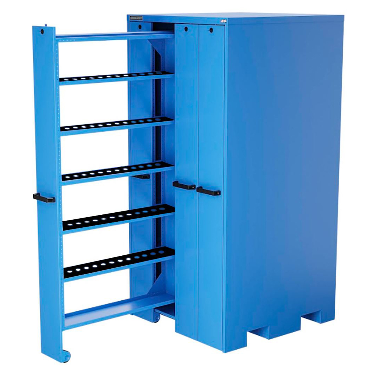 Champion Tool Storage VSCC10-BB | 40" Width x 84" Height x 41" Depth 4 Drawer 20 Shelves Powder Coated Steel Vertical Storage Cabinet - Bright Blue